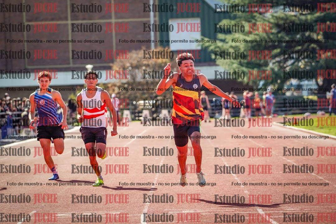 Fotos de los 100 m llanos de varones