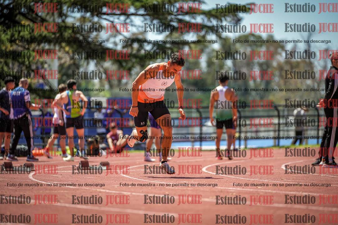 Fotos de los 100 m llanos de varones