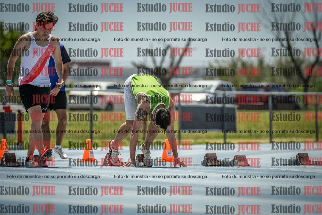 Fotos de los 100 m llanos de varones