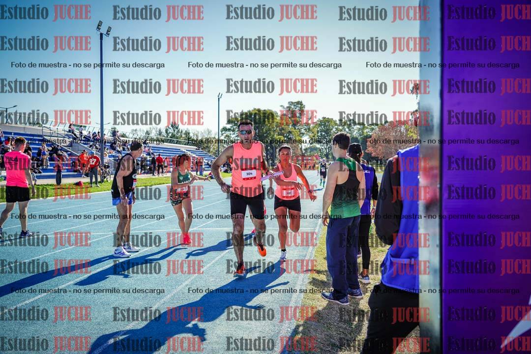 Fotos durante los relevos