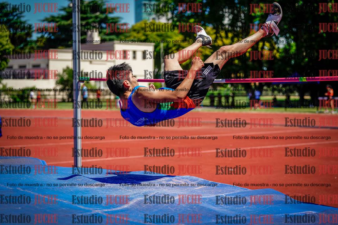 Fotos del salto en alto de varones