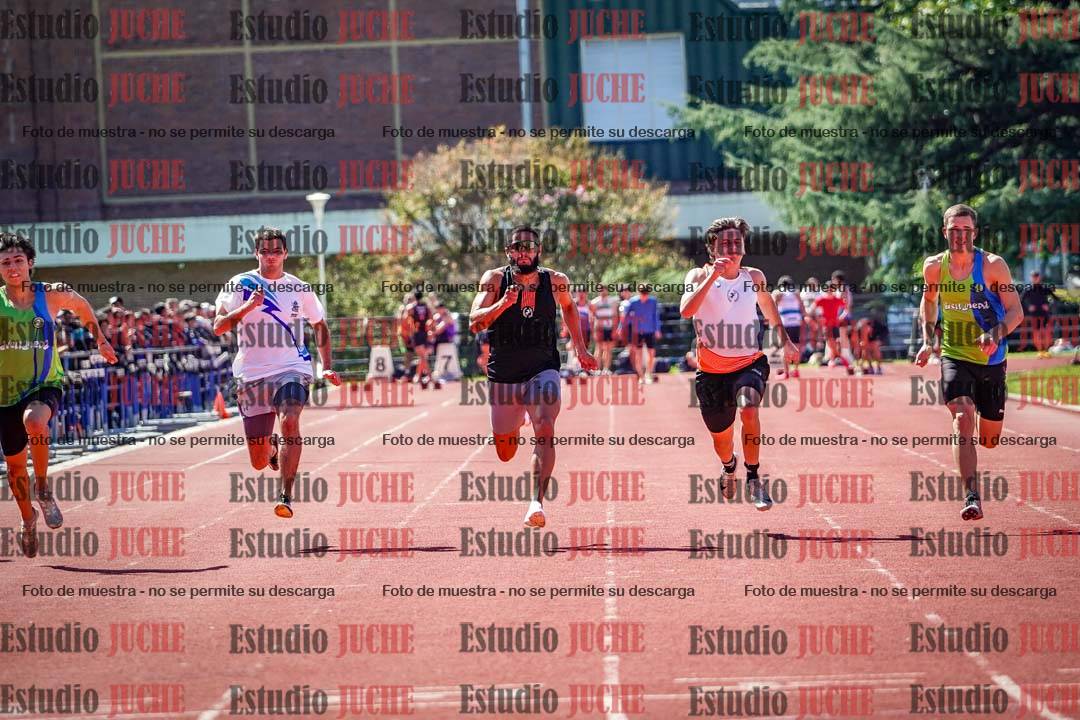 Fotos de los 100 m de varones