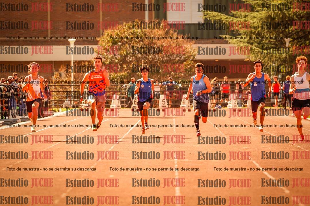 Fotos de los 100 m llanos de varones