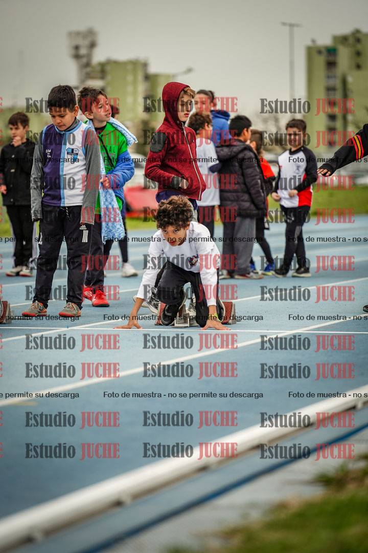 Fotos de los 50 m llanos de varones - U12