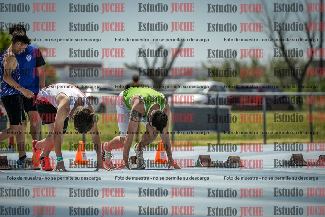 Fotos de los 100 m llanos de varones