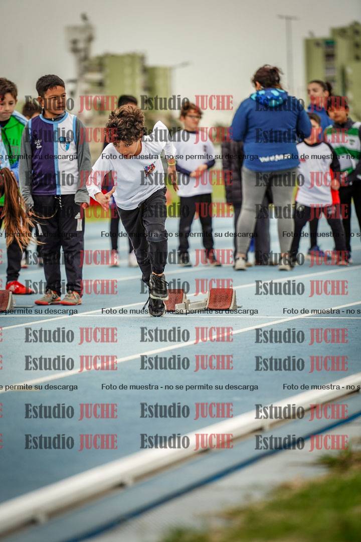 Fotos de los 50 m llanos de varones - U12