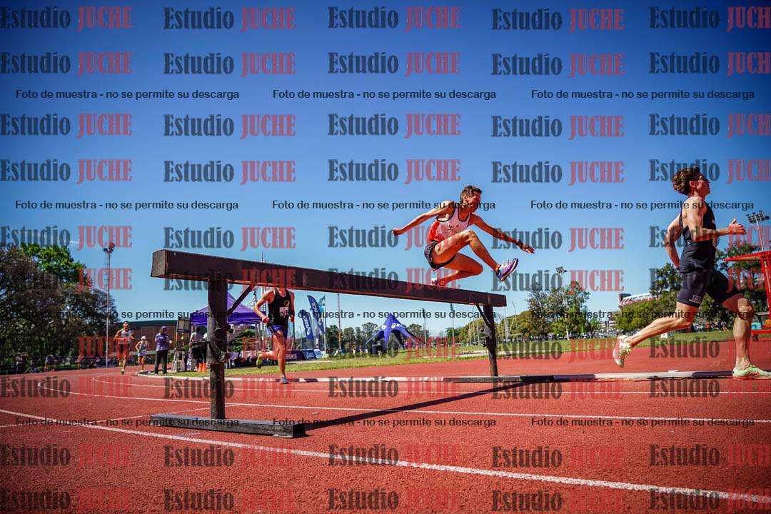 Fotos de los 3000 m con obstáculos de varones