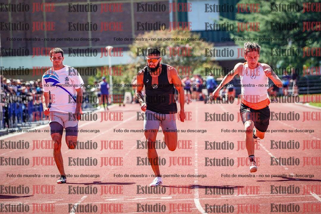 Fotos de los 100 m de varones