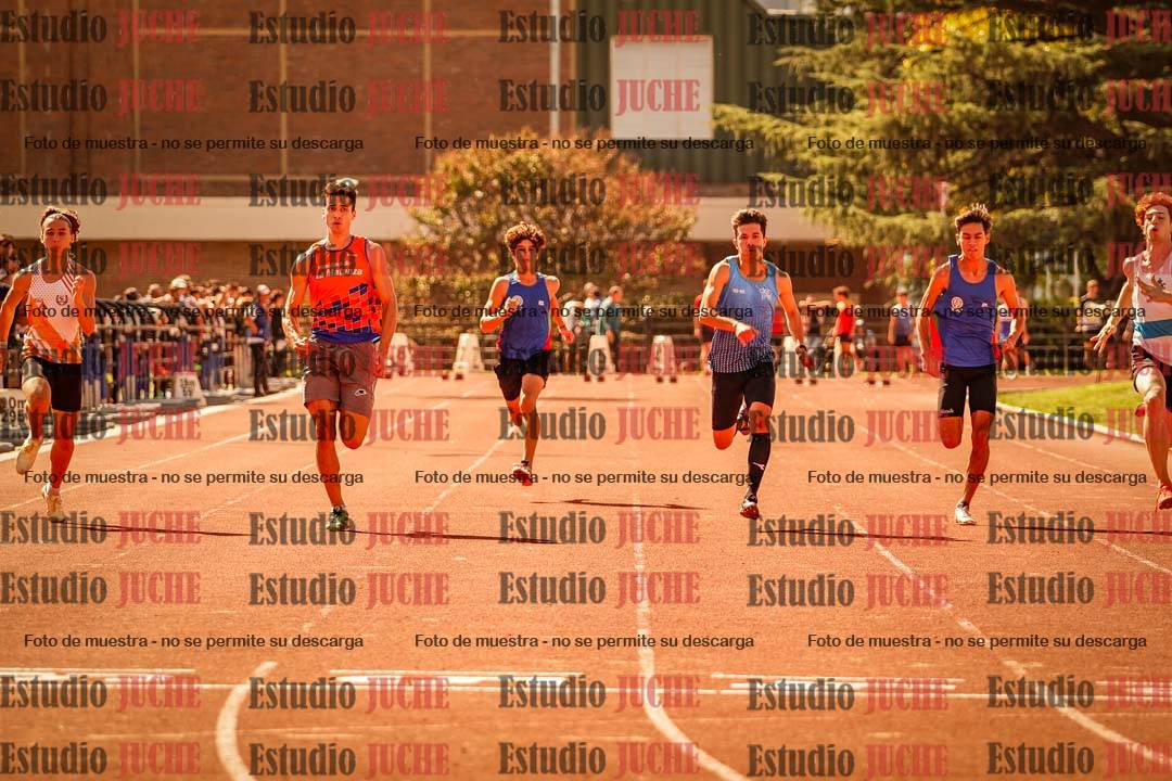 Fotos de los 100 m llanos de varones