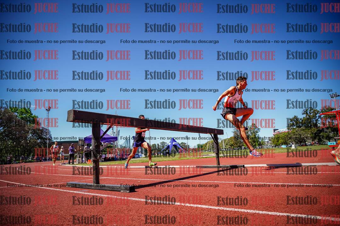 Fotos de los 3000 m con obstáculos de varones