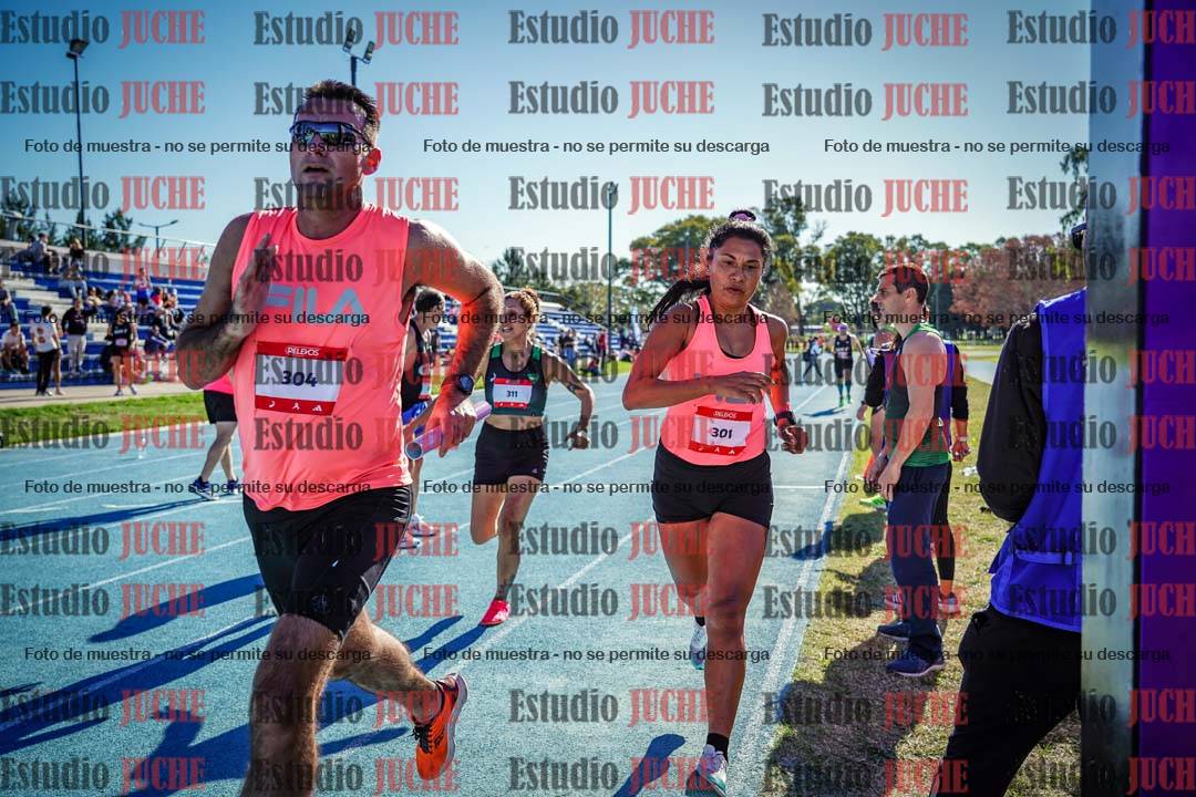 Fotos durante los relevos