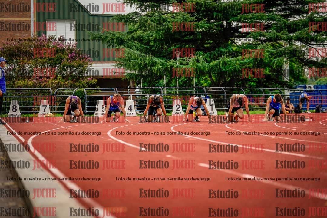 Fotos de los 100 m llanos de varones