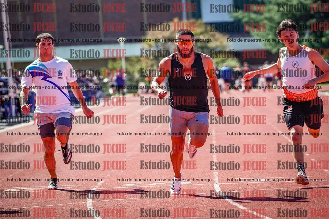 Fotos de los 100 m de varones