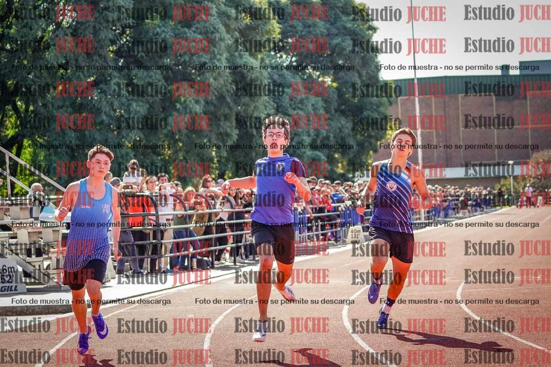 Fotos de los 100 m llanos de varones