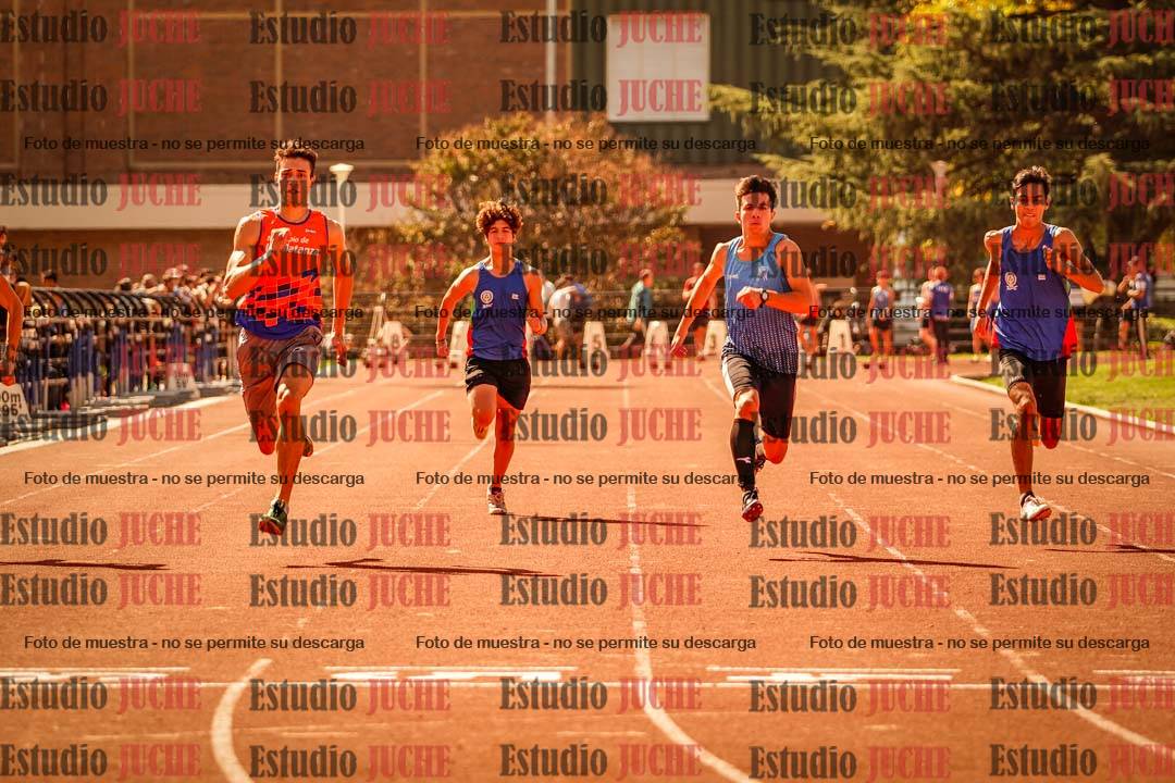 Fotos de los 100 m llanos de varones