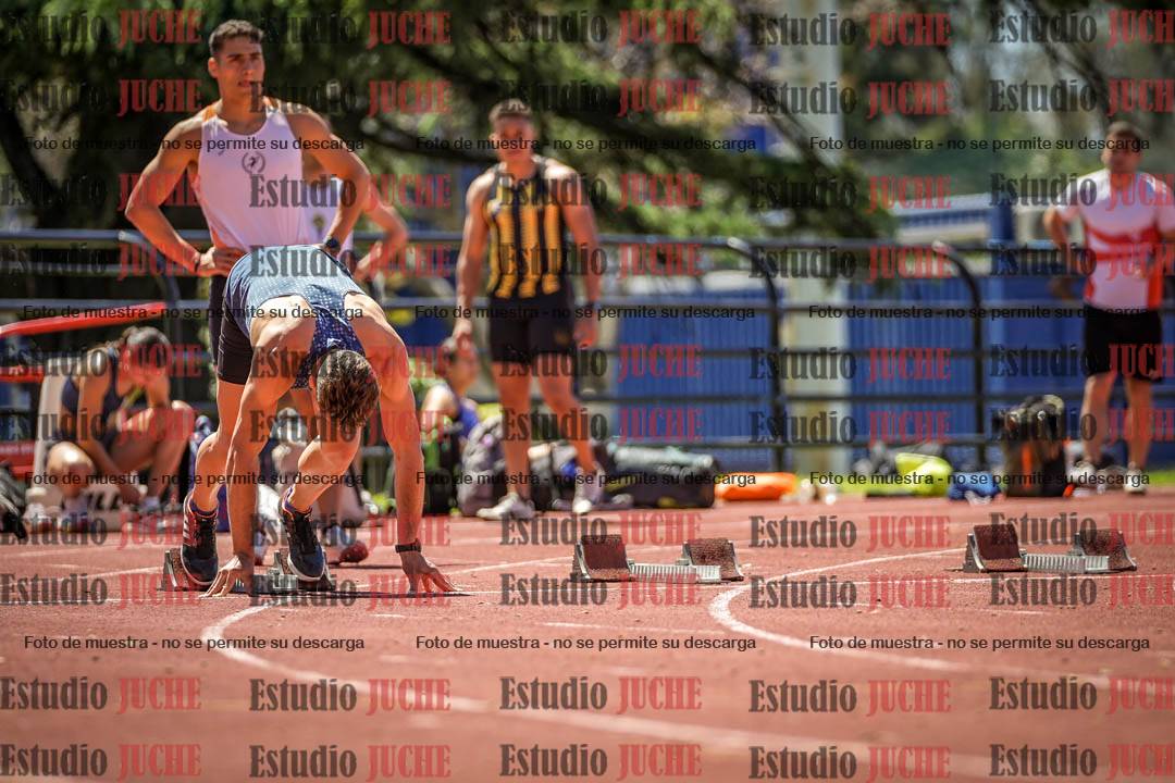 Fotos de los 100 m llanos de varones