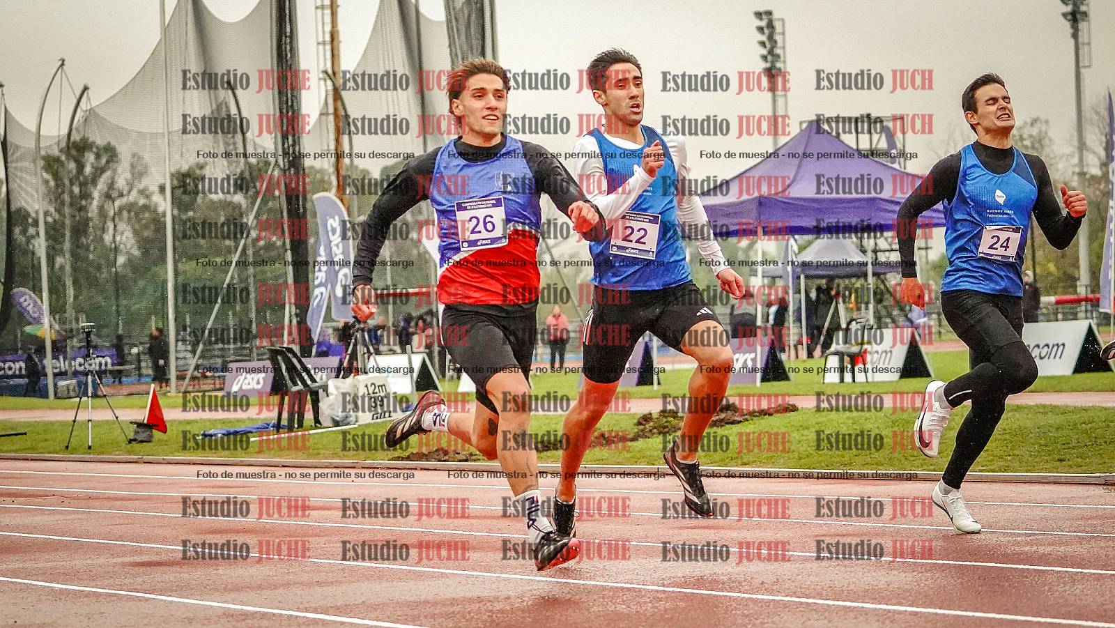 Fotos de los 400 m de varones