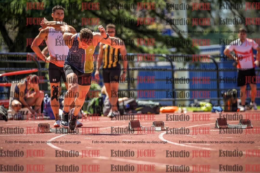 Fotos de los 100 m llanos de varones