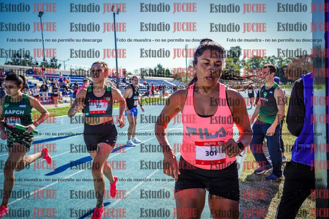 Fotos durante los relevos