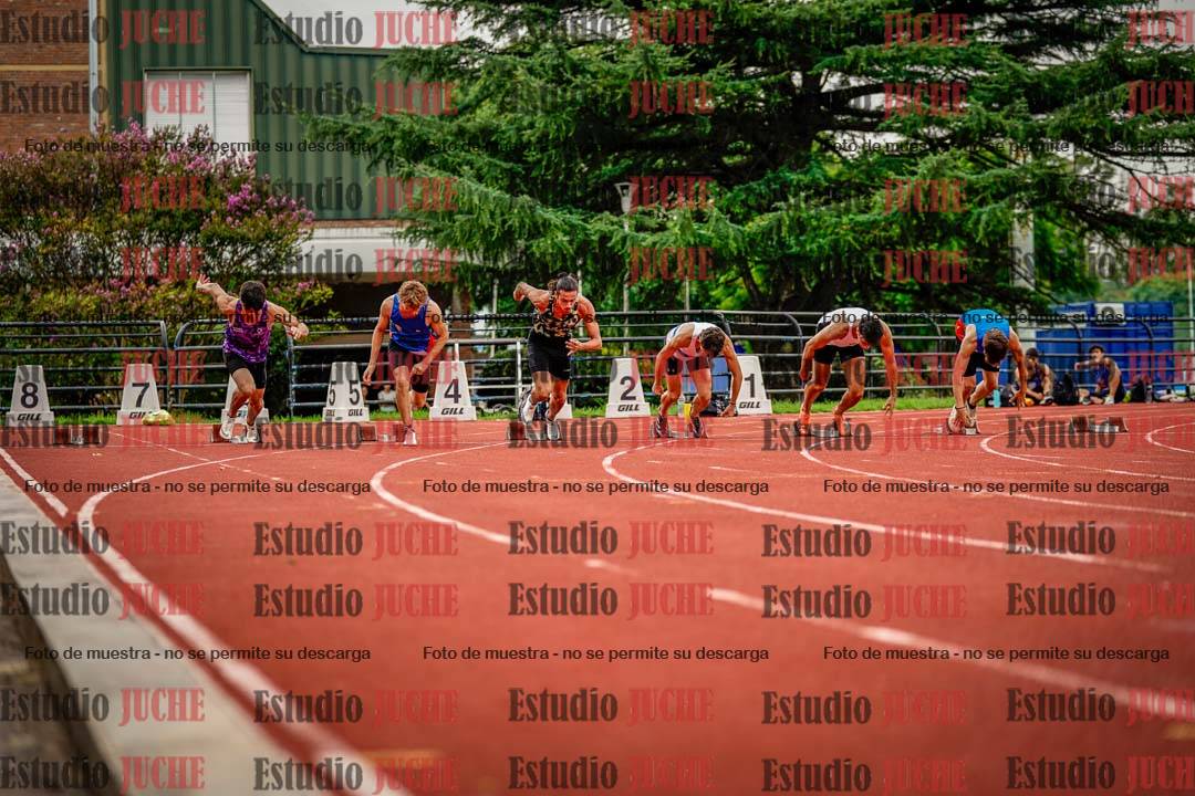 Fotos de los 100 m llanos de varones