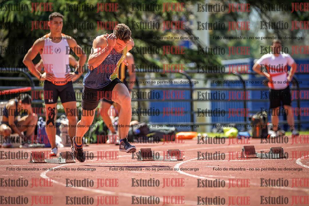Fotos de los 100 m llanos de varones