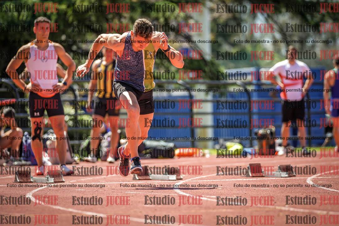 Fotos de los 100 m llanos de varones