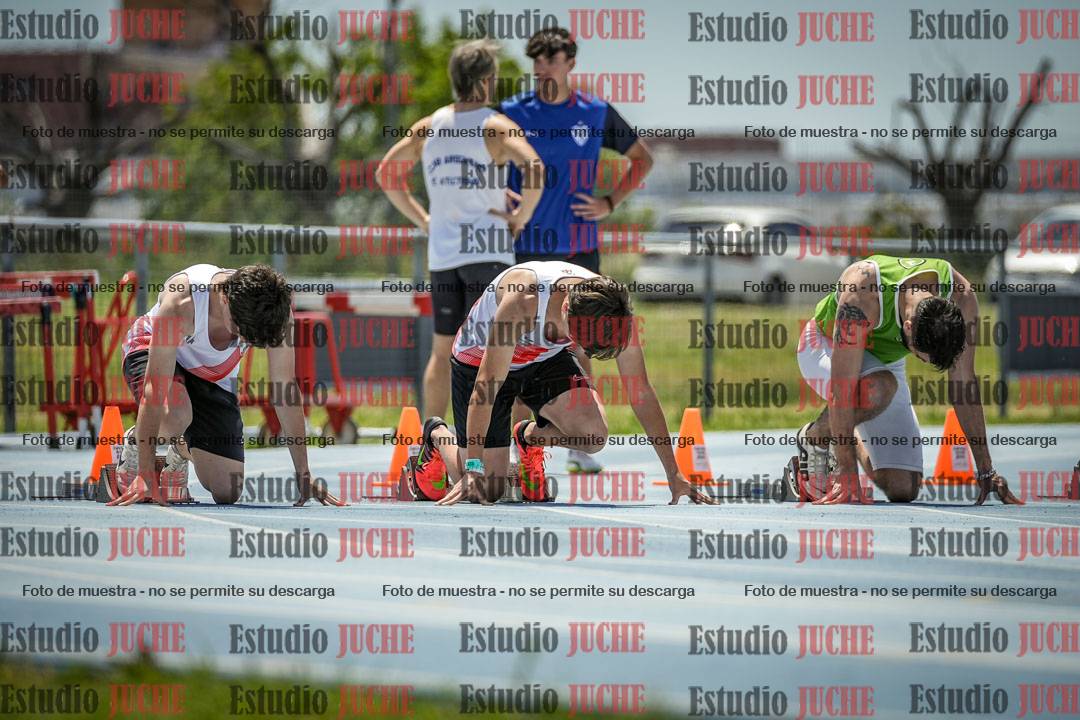 Fotos de los 100 m llanos de varones
