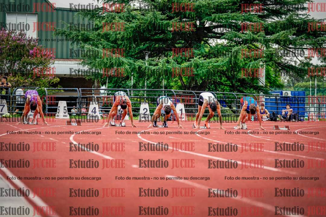Fotos de los 100 m llanos de varones