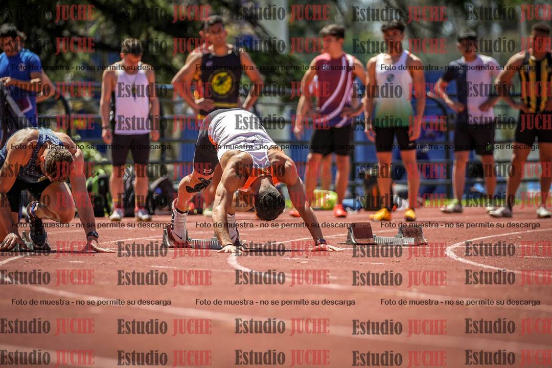 Fotos de los 100 m llanos de varones