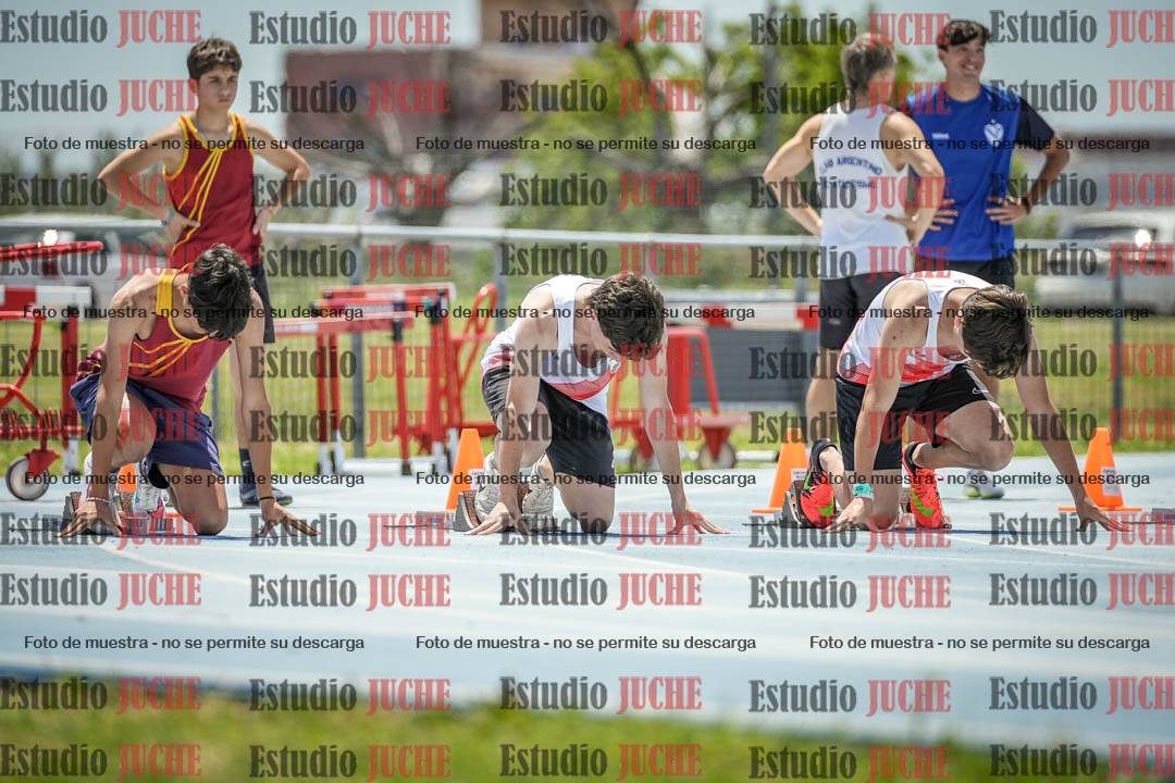 Fotos de los 100 m llanos de varones