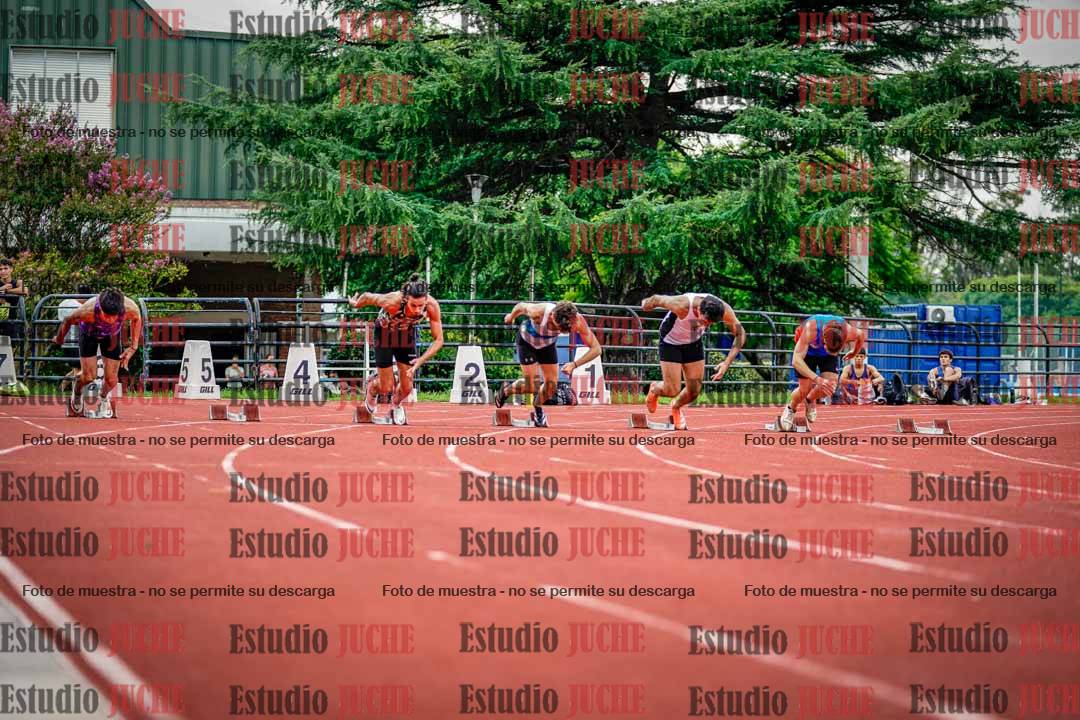 Fotos de los 100 m llanos de varones