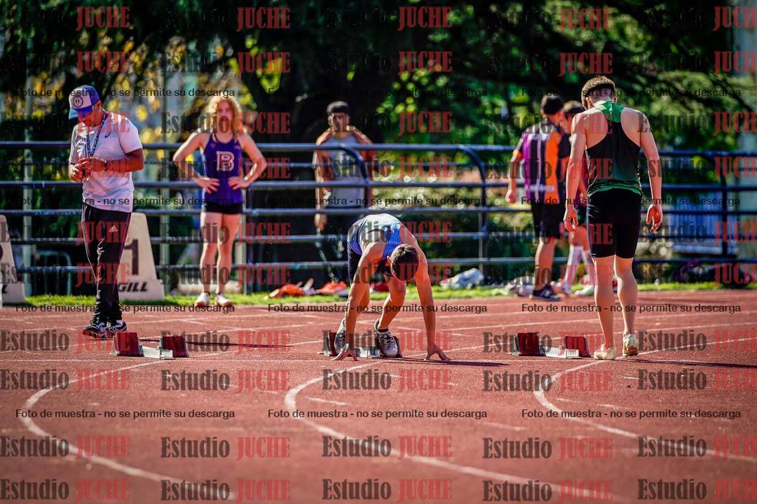 Fotos de los 100 m llanos de varones