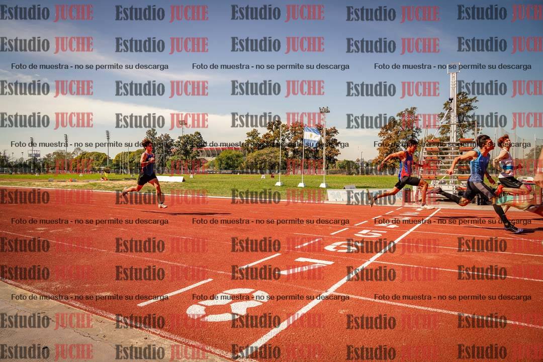 Fotos de los 100 m llanos de varones