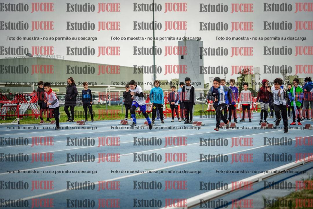 Fotos de los 50 m llanos de varones - U12