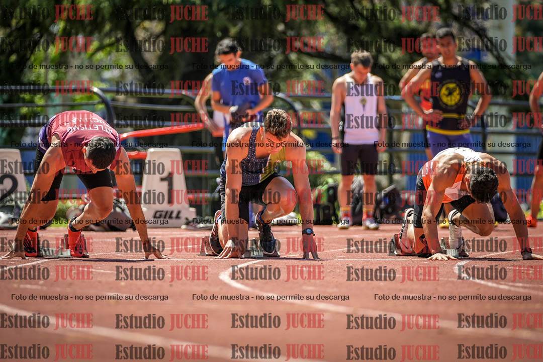Fotos de los 100 m llanos de varones