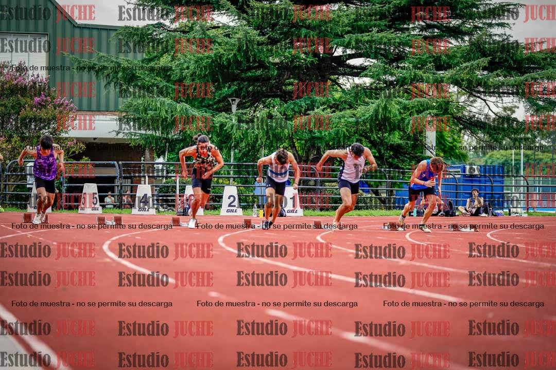 Fotos de los 100 m llanos de varones