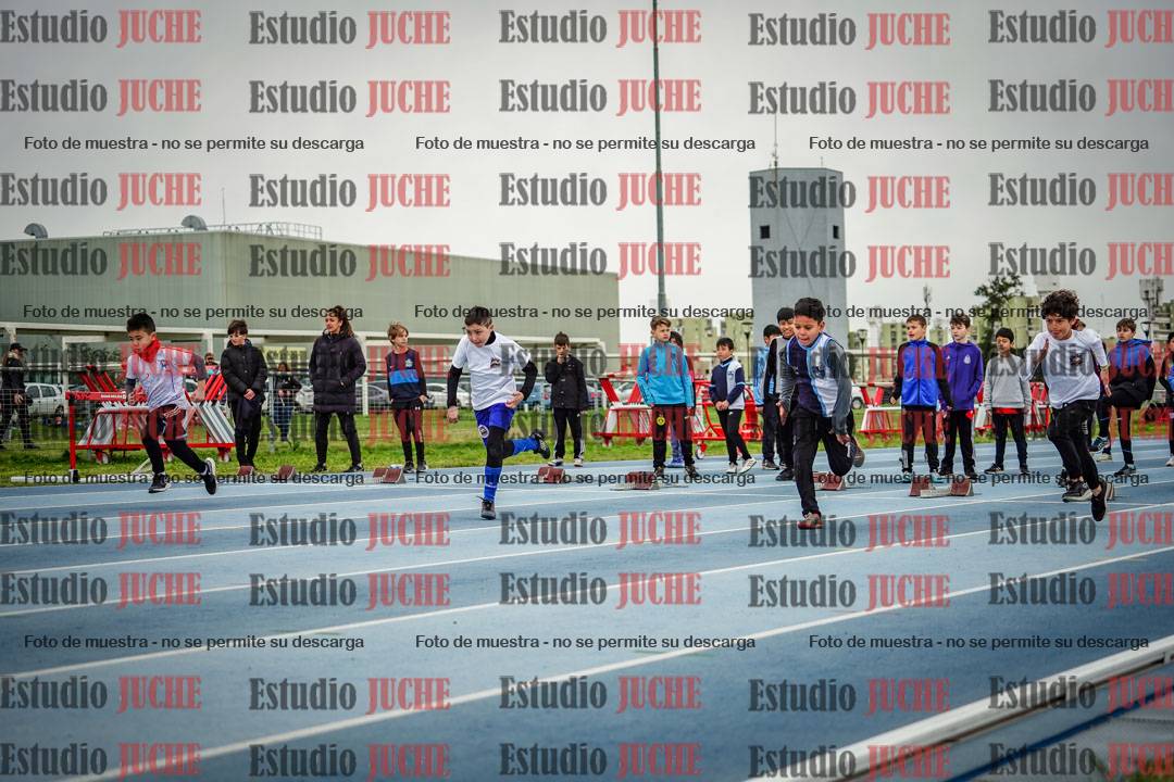 Fotos de los 50 m llanos de varones - U12