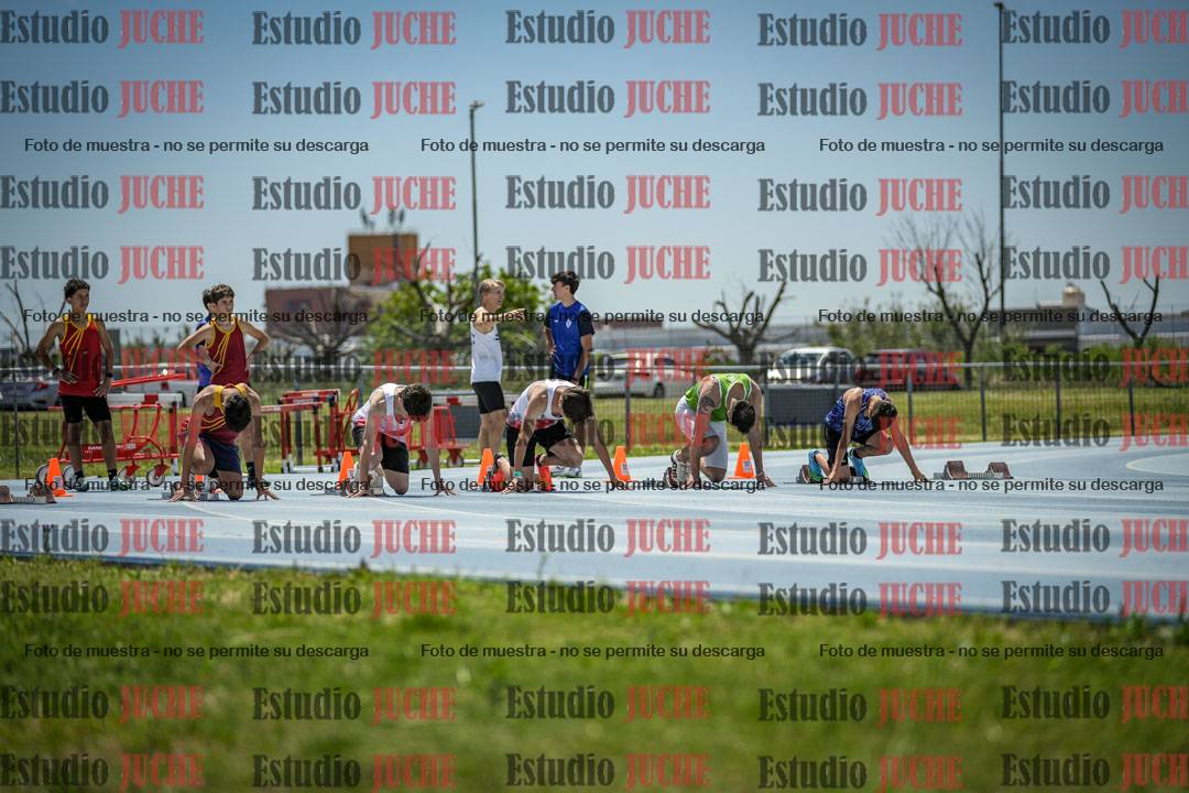 Fotos de los 100 m llanos de varones
