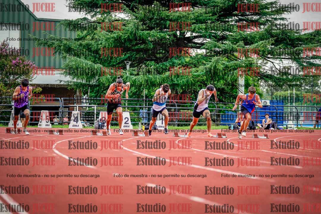 Fotos de los 100 m llanos de varones