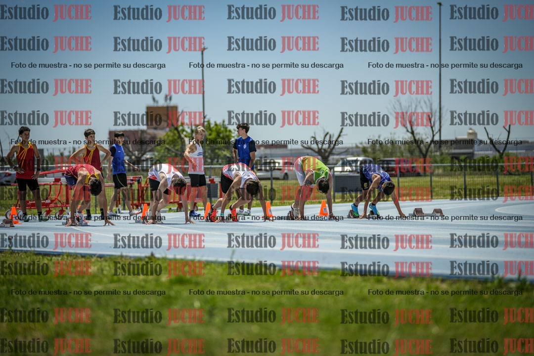 Fotos de los 100 m llanos de varones