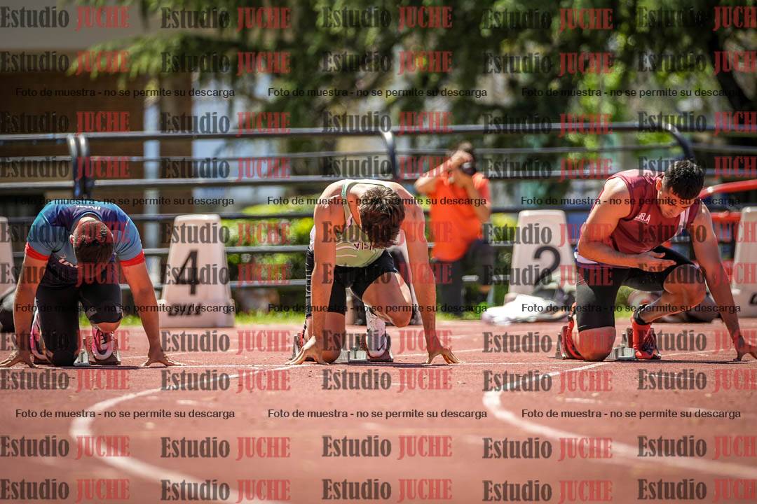Fotos de los 100 m llanos de varones
