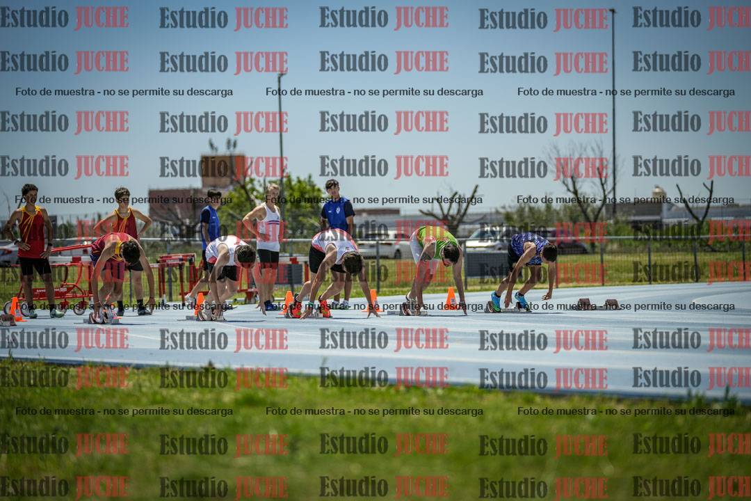 Fotos de los 100 m llanos de varones
