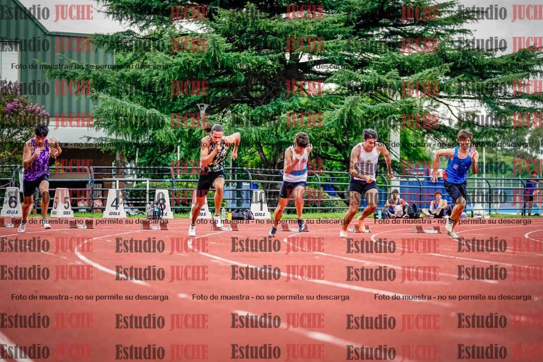 Fotos de los 100 m llanos de varones