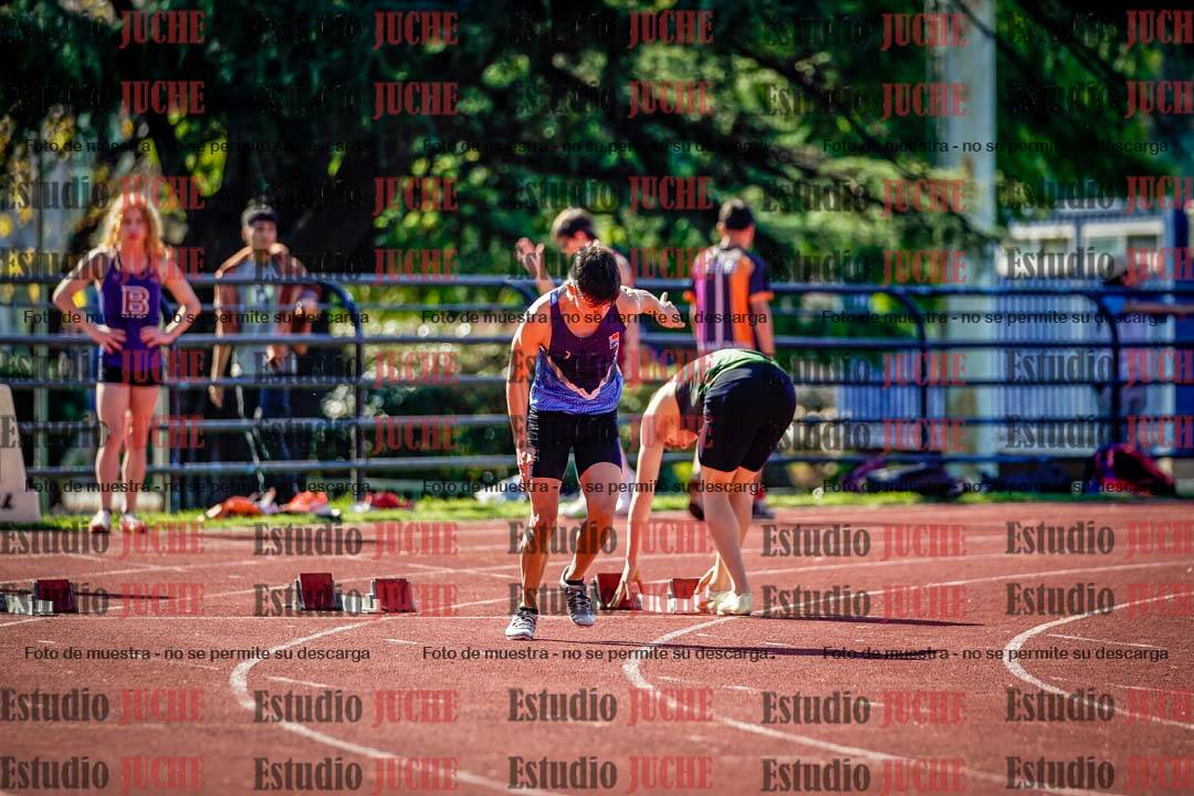 Fotos de los 100 m llanos de varones