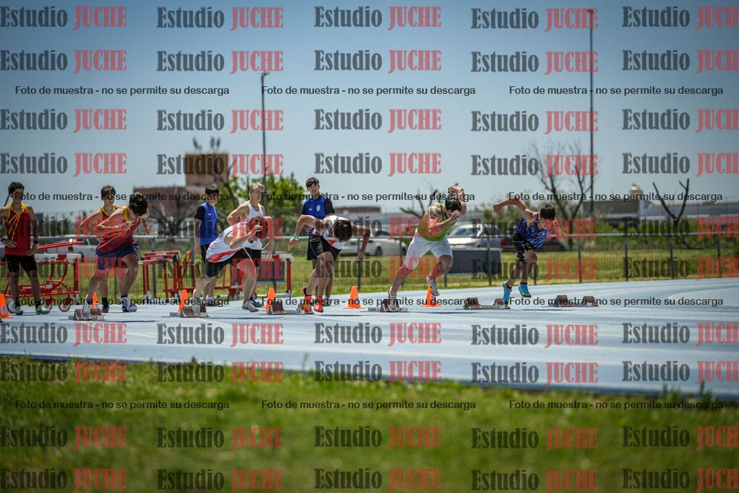 Fotos de los 100 m llanos de varones