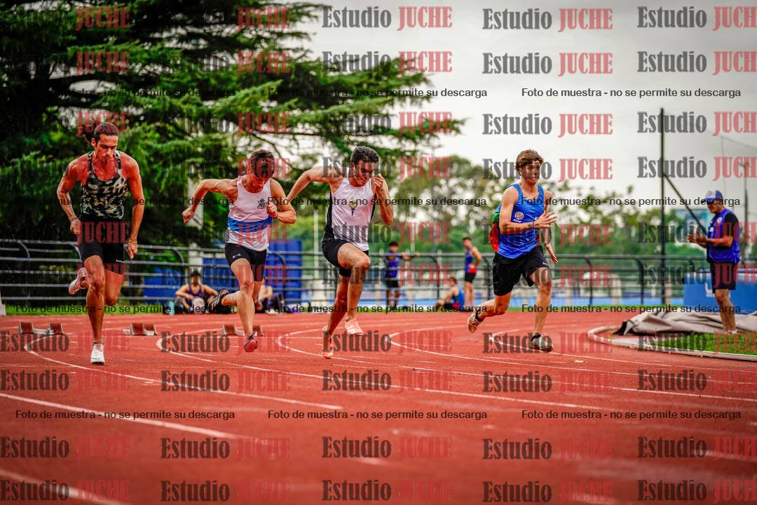 Fotos de los 100 m llanos de varones