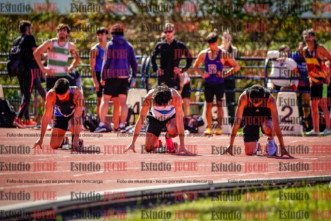 Fotos de los 100 m de varones