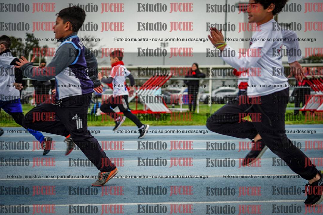 Fotos de los 50 m llanos de varones - U12