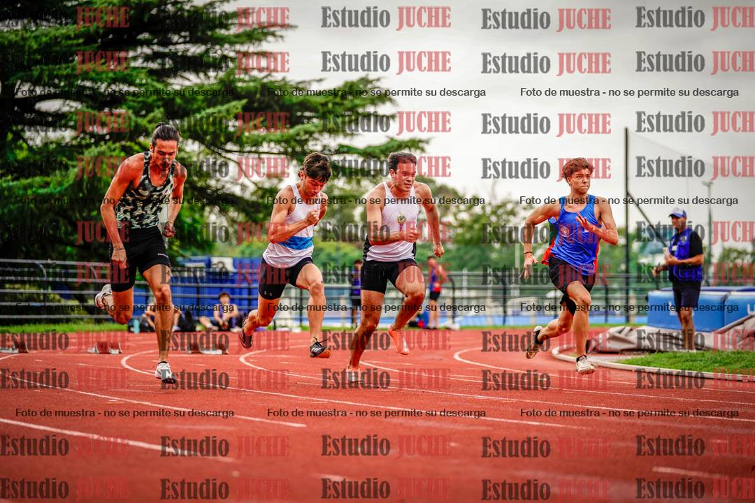 Fotos de los 100 m llanos de varones