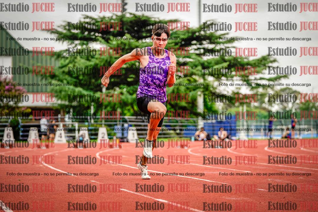 Fotos de los 100 m llanos de varones